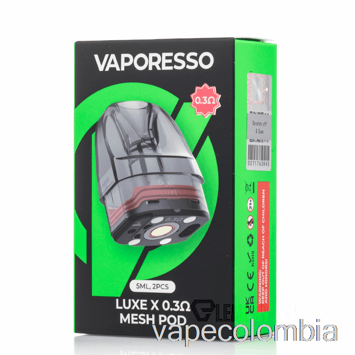 Vape Kit Completo Vaporesso Luxe X Cápsulas De Repuesto 0.3ohm Luxe X Cápsulas